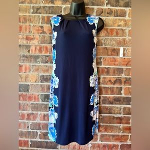 Apt 9 Blue Floral Sleeveless Dress Women’s Size:XS